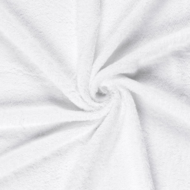 Terry Towelling fabric Optical White 