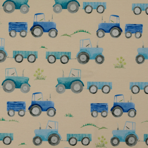 Jersey fabric Tractors 