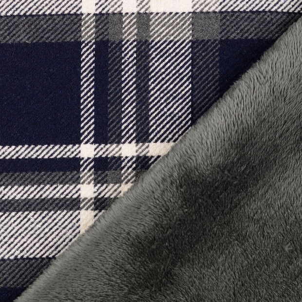 Tweed fabrik Marine mit abseite 