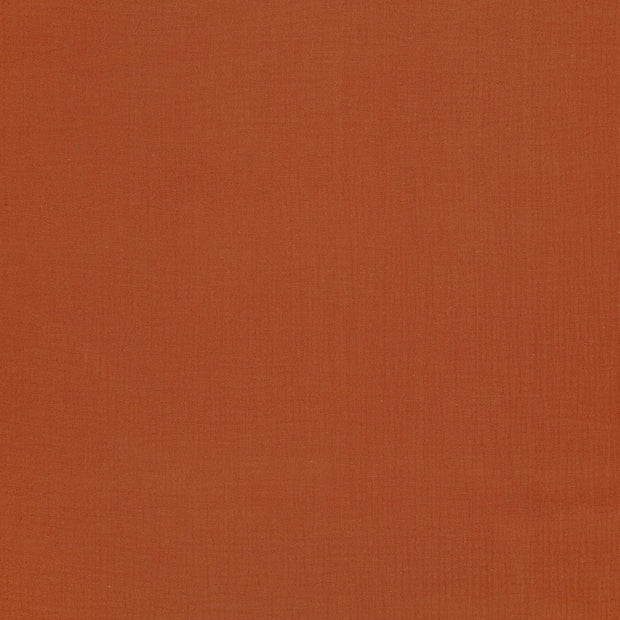 Muslin fabric Brique matte 