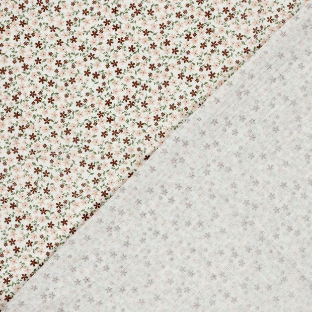 Muslin fabric Flowers printed 
