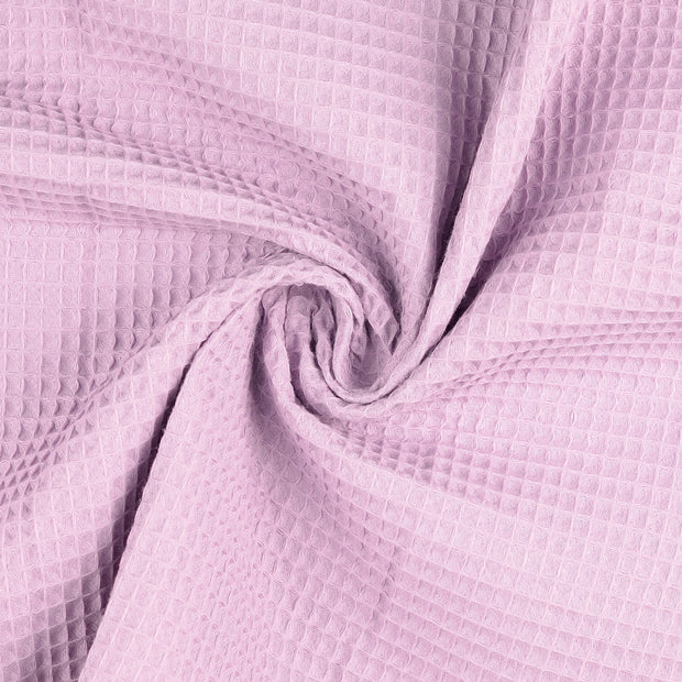 Waffle piqué fabric Mauve 