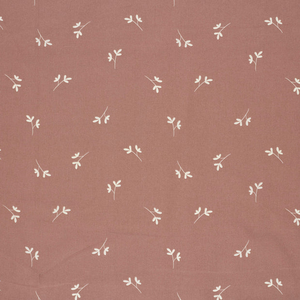 Cotton Poplin fabric Light Mauve matte 
