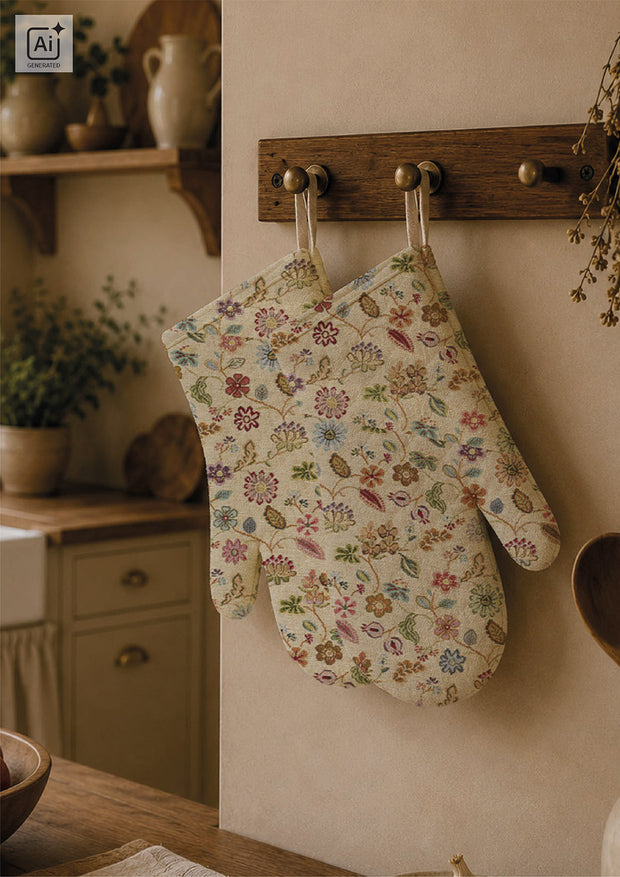 Gobeline fabrik Blumen Beige