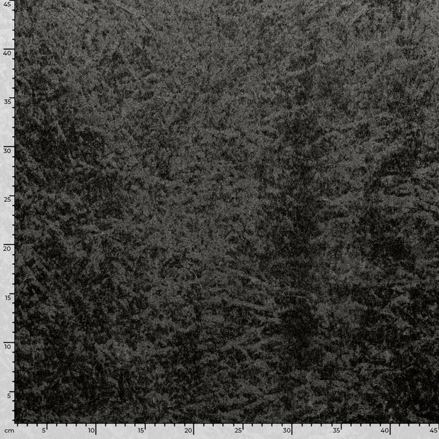 Velours fabric Unicolour Dark Grey