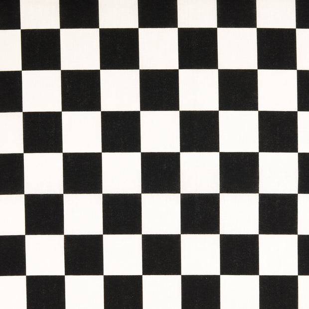  fabric Checks Black