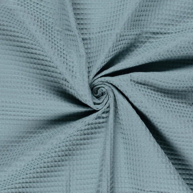 Waffle piqué fabric Dark Mint 