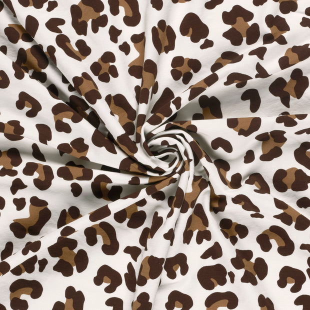 French Terry fabric Off White digital printed 