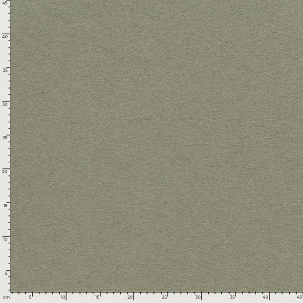 Wool Boucle fabric Unicolour Olive Green