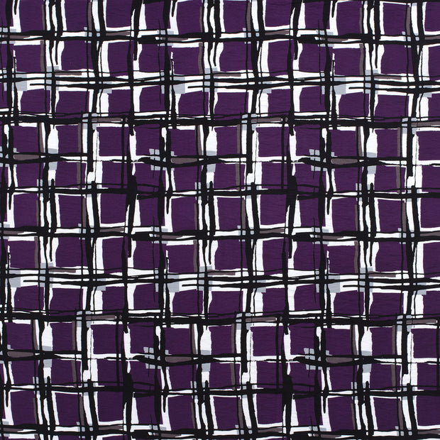 Viscose Nylon Crepe fabric Magenta 