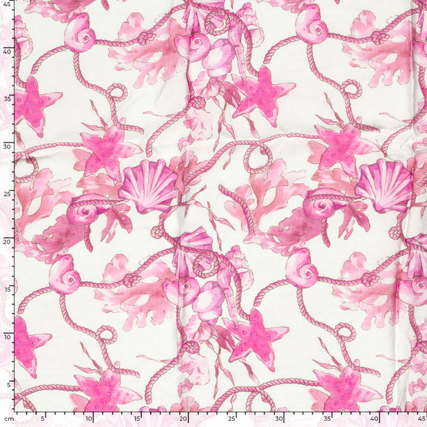 VIS Nylon fabrik Maritim Fuchsia