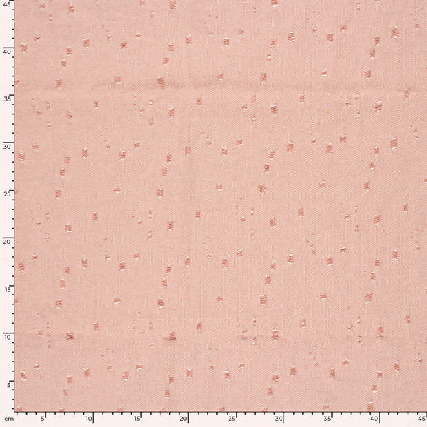 Denim fabric Unicolour Old Pink