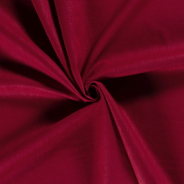 Linen fabric Dark Red 