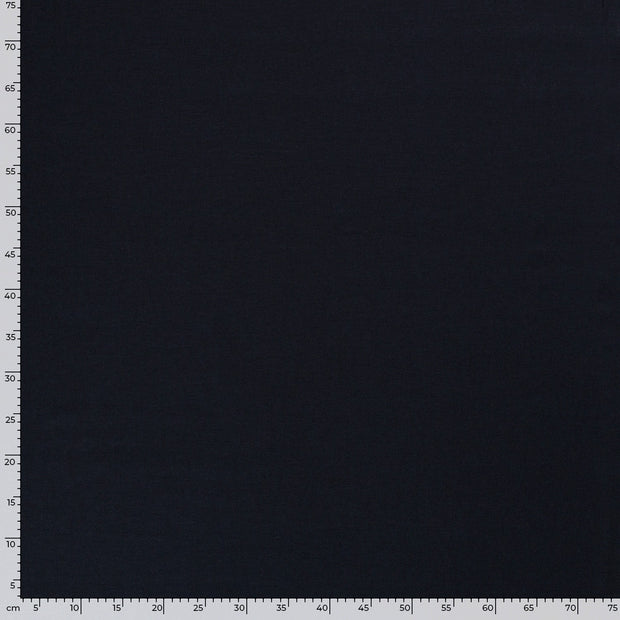 Viscose Lin Chaine et Trame tissu Unicolore Bleu Marine