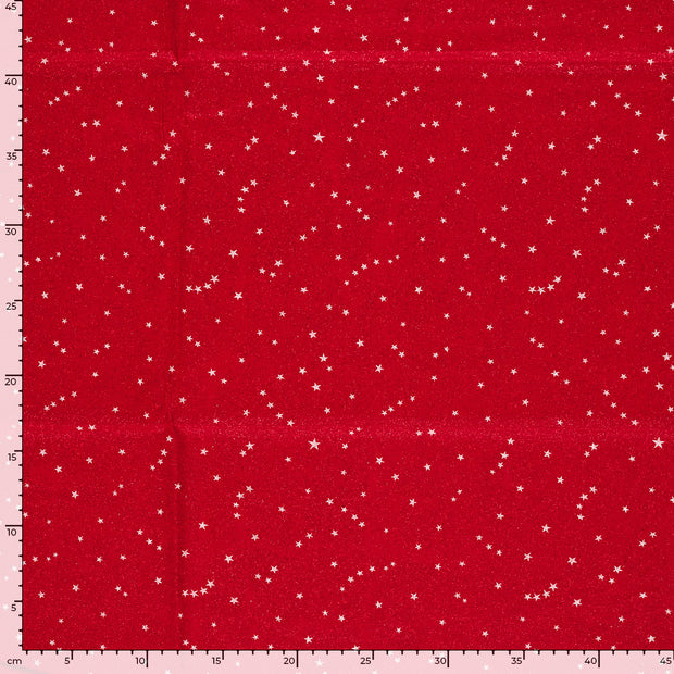 Cotton Poplin fabric Christmas Red