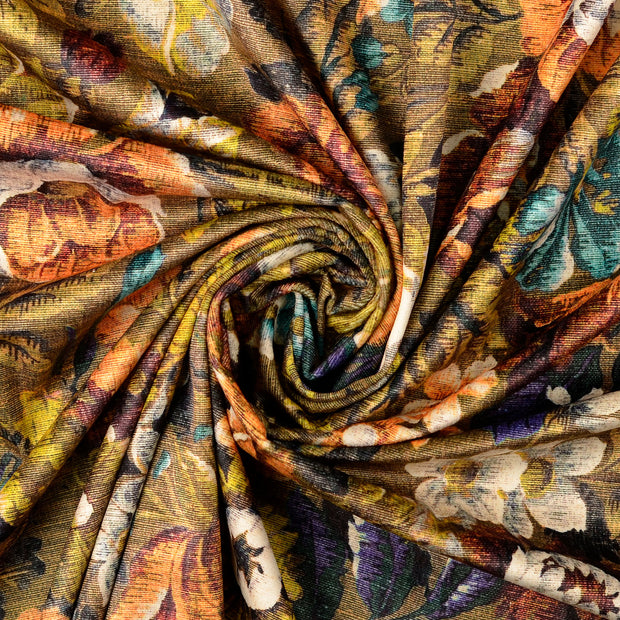 Velvet fabric Oker 