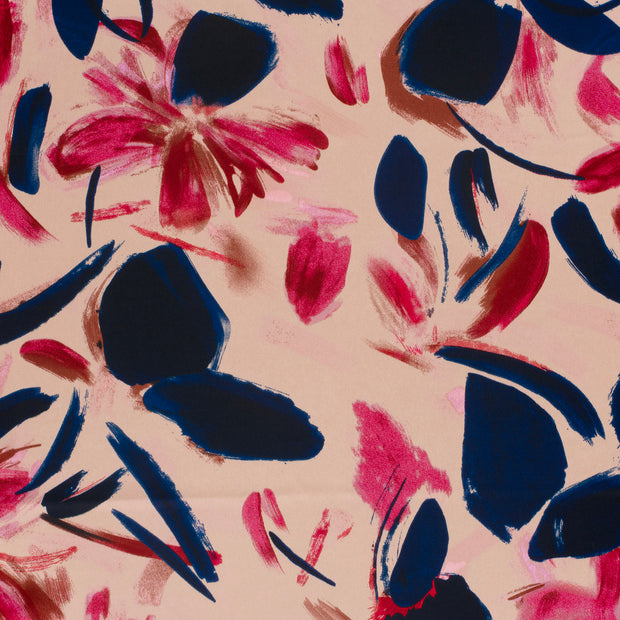 Satin Duchesse fabric Navy slightly shiny 