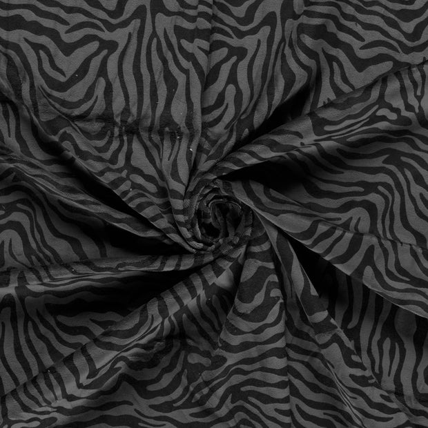 Nicky velours tela Gris oscuro 