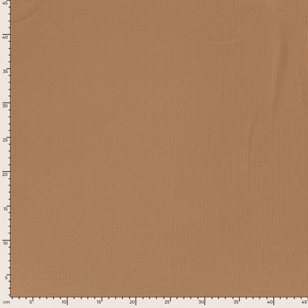 Rib Jersey fabric Unicolour Nutmeg