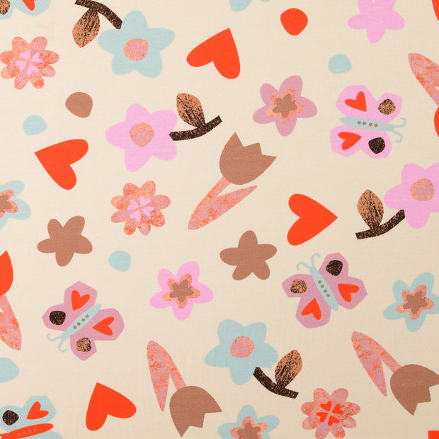 Jersey fabric Beige 