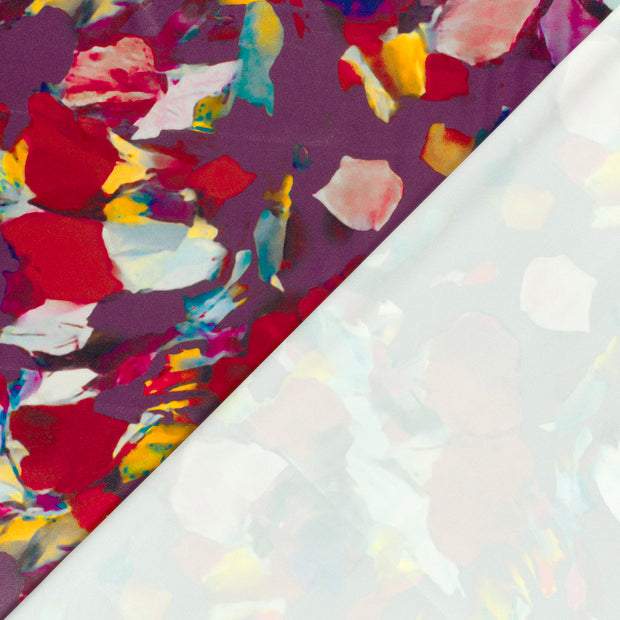 Satin fabric Abstract printed 