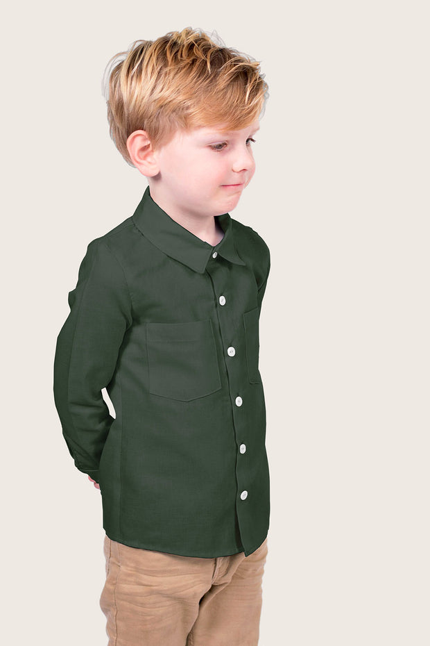 Viscose Poplin fabric Unicolour Dark Green