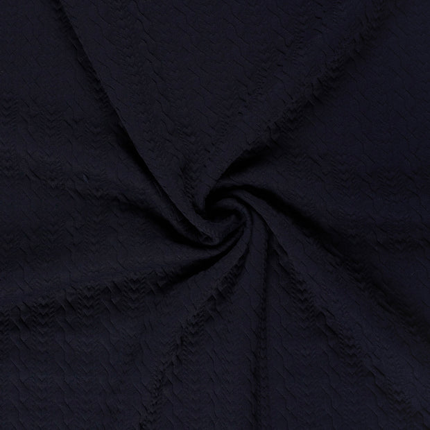 Heavy Knit fabric Navy 