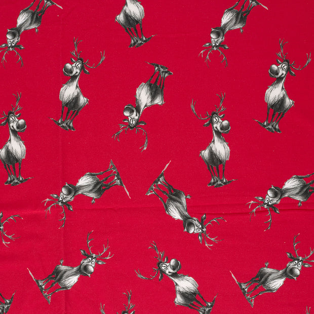 French Terry fabric Red 