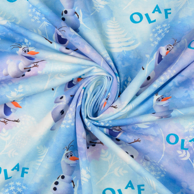 Cotton Jersey fabric Sky Blue digital printed 