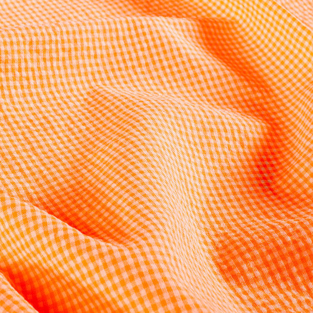 Baumwolle Popeline fabrik Uni Neon Orange