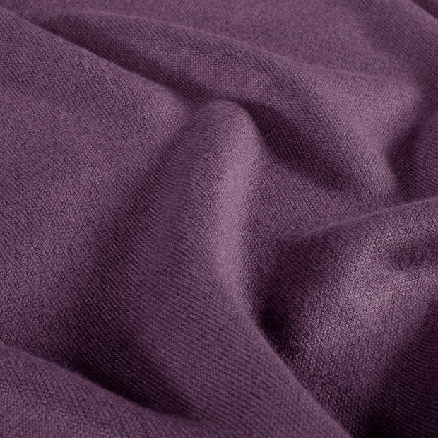 Heavy Knit fabric Melange Purple
