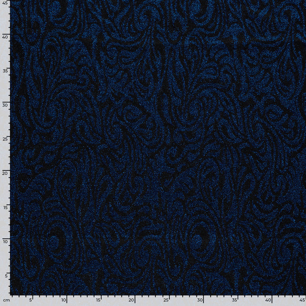 Jacquard fabric Abstract Cobalt