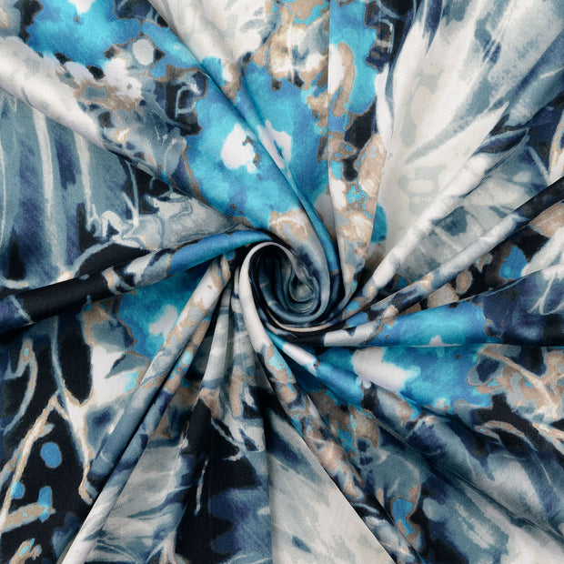 Viscose Satin fabric Baby Blue 