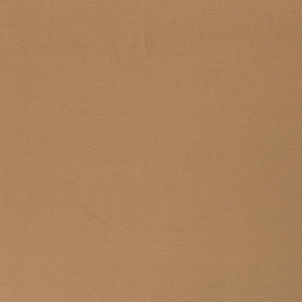 Cotton Jersey GOTS organic fabric Camel matte 