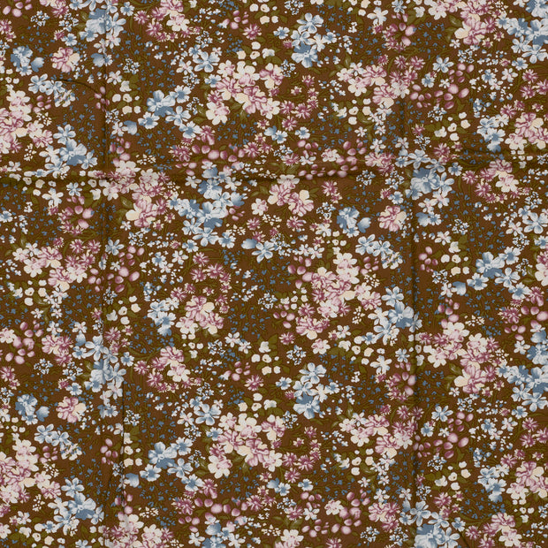 Viscose Poplin fabric Brown 