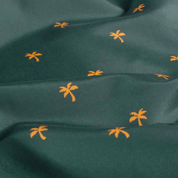 Swimshort water repellent recycled fabric Palmtrees Petrol