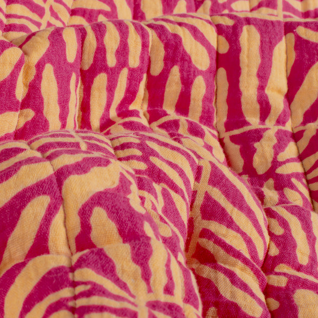 Musselin gepolstert fabrik Abstrakt Fuchsia