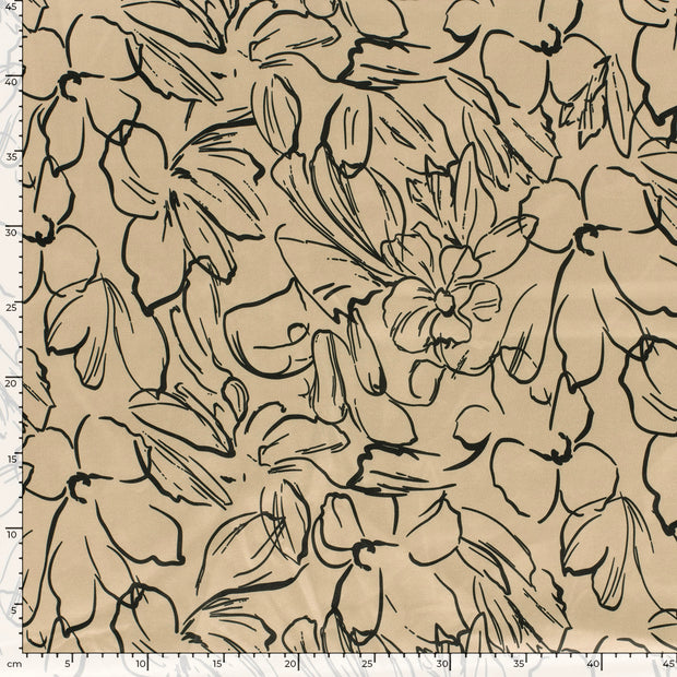 Suede leather fabric Abstract Beige