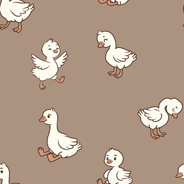 French Terry fabric Animals Nude