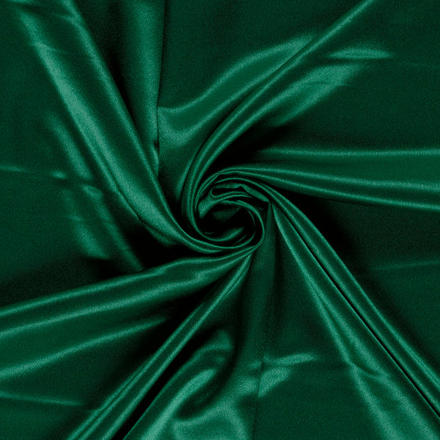 Satin Velvet fabric Dark Green dyed 