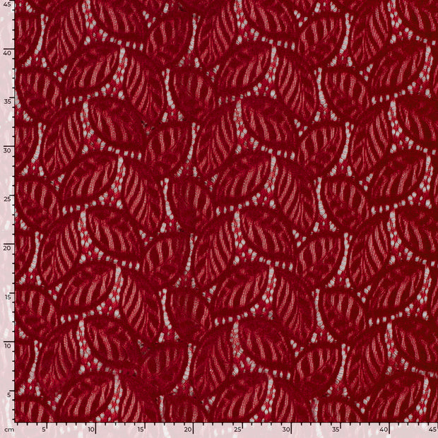 Chenille fabric Unicolour Dark Red