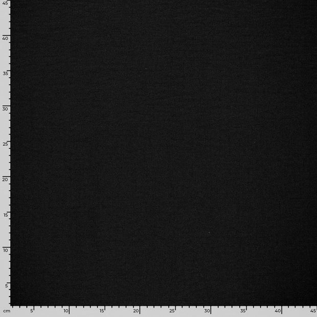 Linen Look fabric Unicolour Black