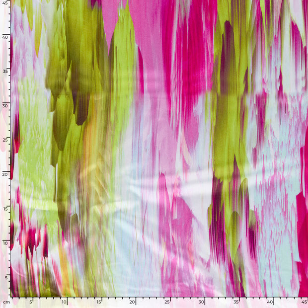 Viscose Satin fabrik Streifen Fuchsia