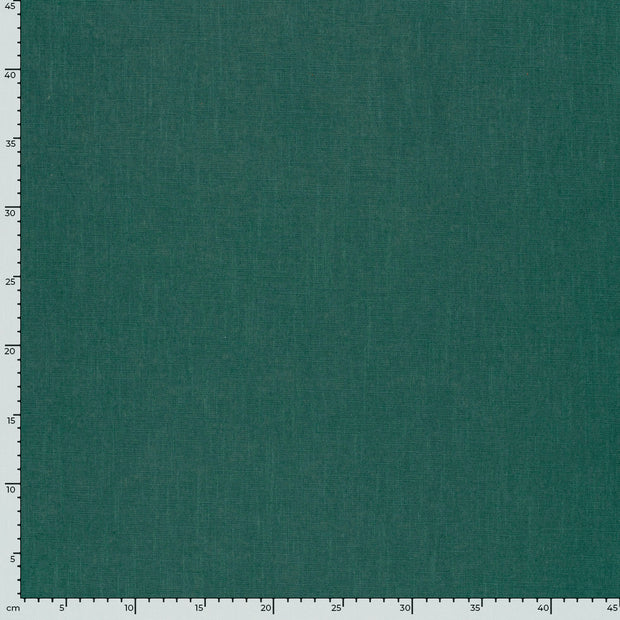 Linen fabric Unicolour Petrol