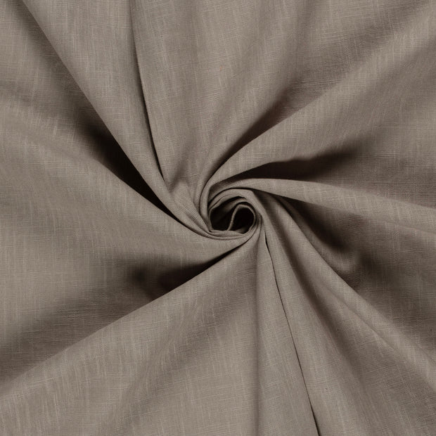 Linen fabric Taupe Grey 