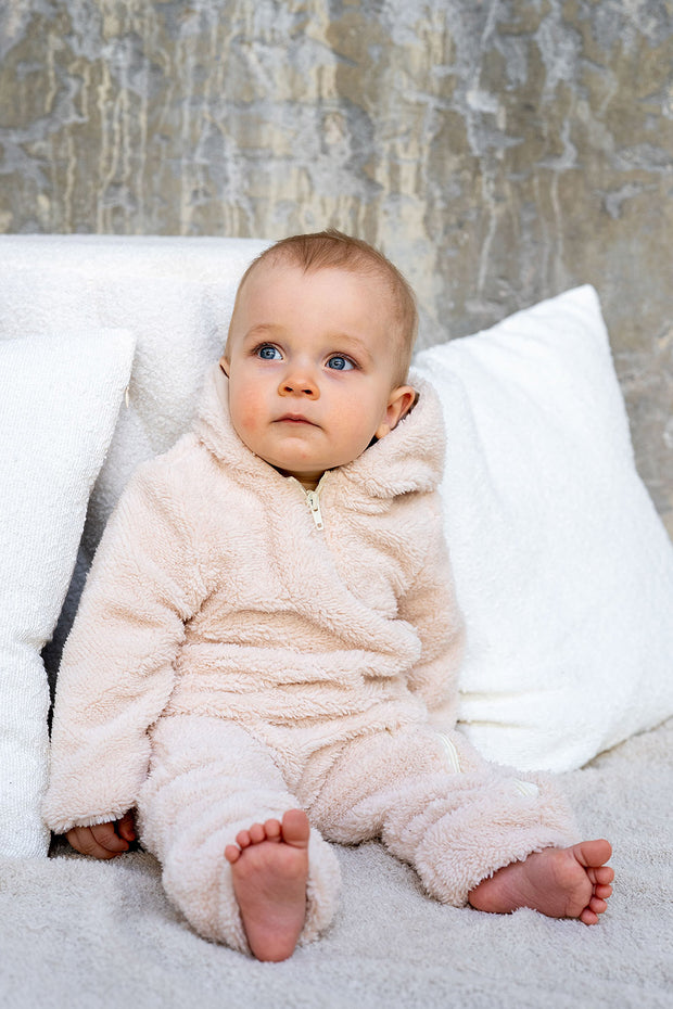 Sherpa Fleece fabric Unicolour Ivory