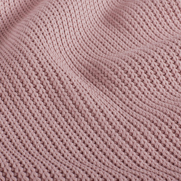 Heavy Knit tissu Torsade Rose clair