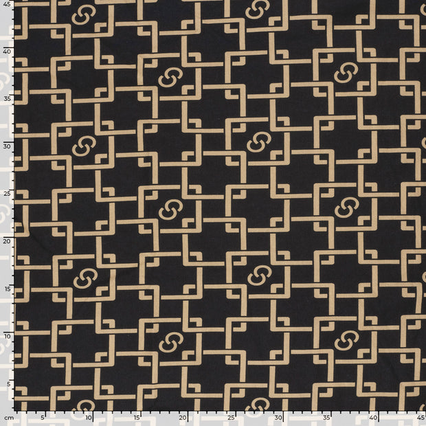  fabric Abstract Black