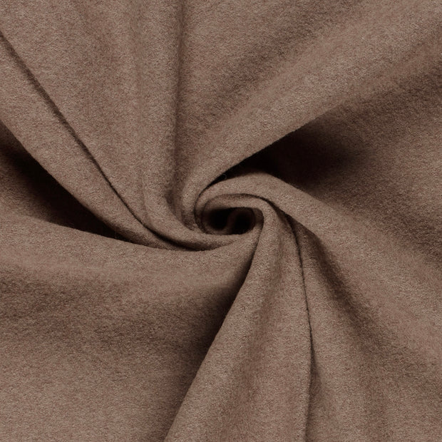Wool Boucle fabric Brown Taupe 