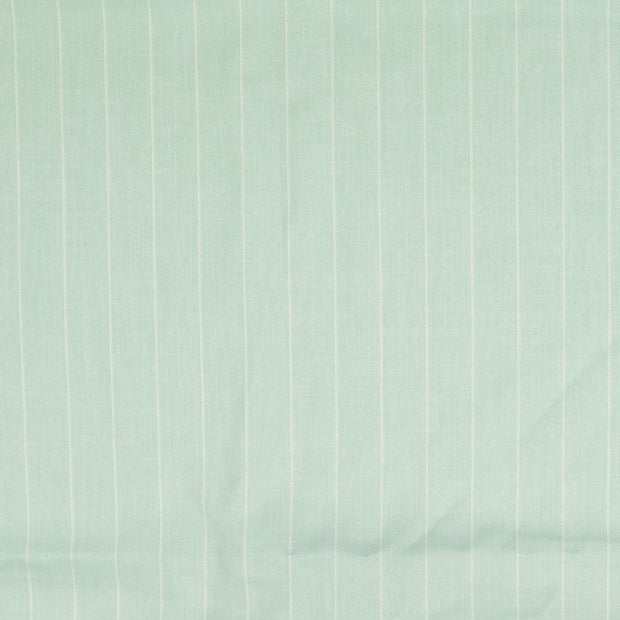 Woven Polyester fabric Stripes Mint